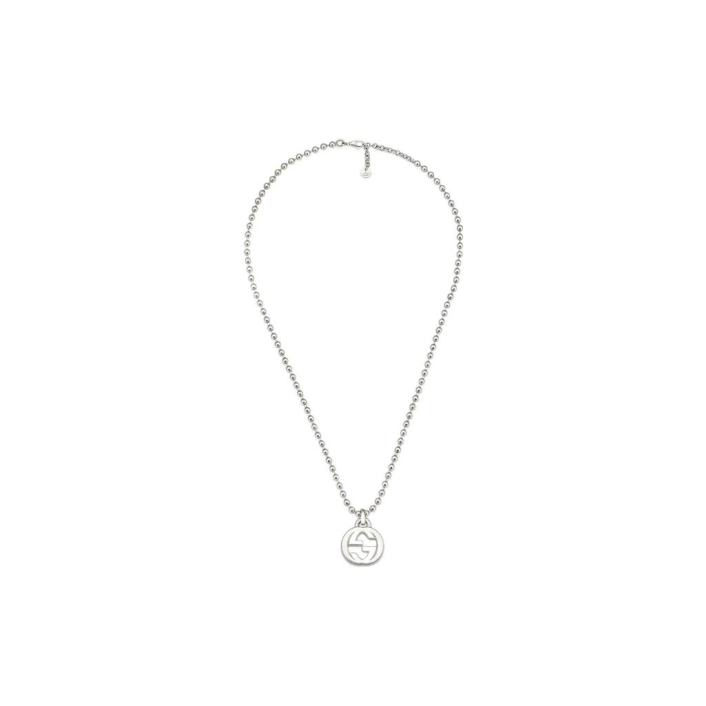 GUCCI Interlocking G Necklace In Silver (Unisex) Necklaces YBB47921700100U