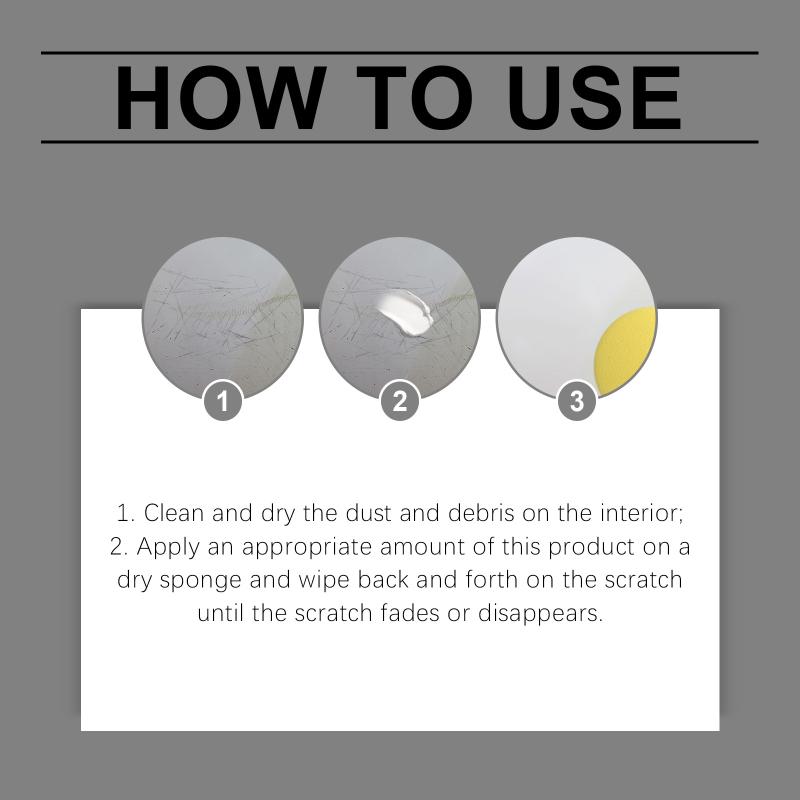 Dashboard Restore Remove Wax 100g Car Interior Repair Kit UV Protection for Vehicle Care