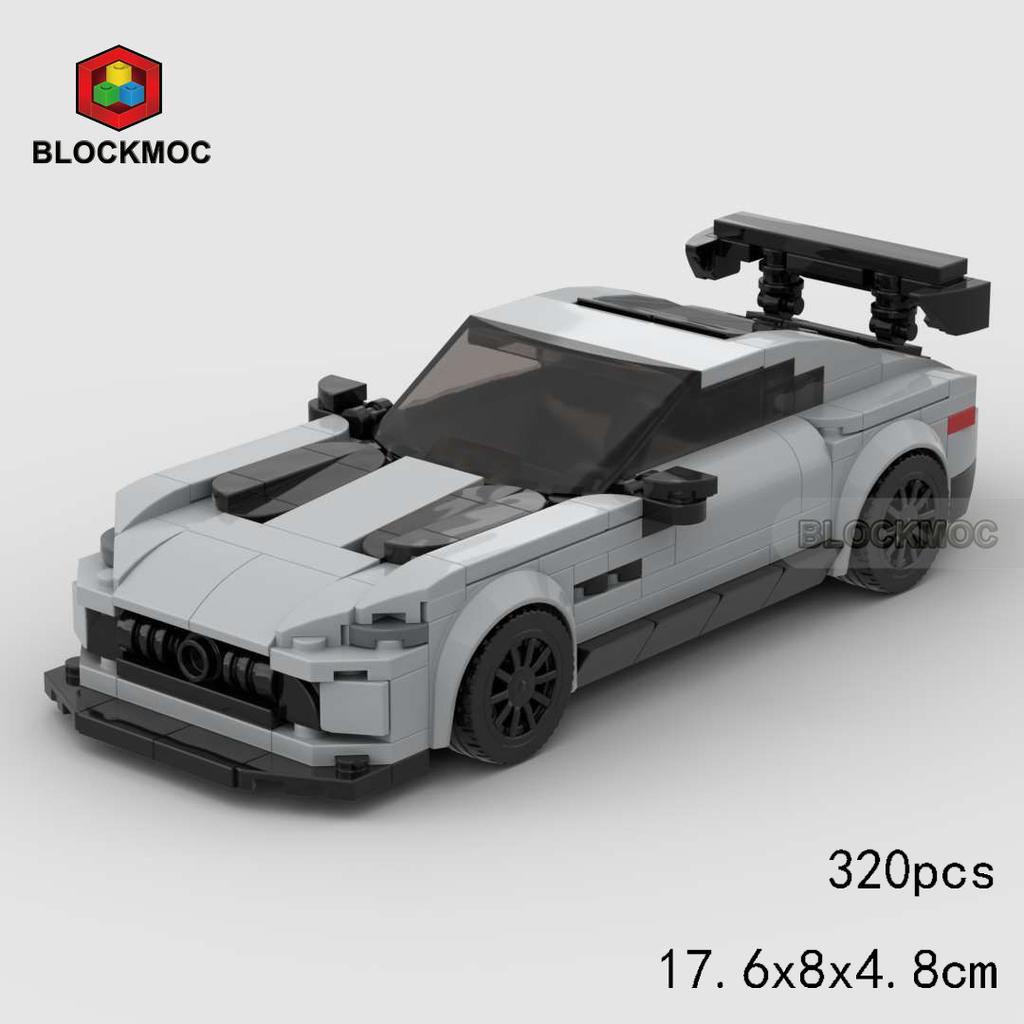MOC Кирпичи Гоночный Спортивный Автомобиль Транспортное Средство Гонщик Наборы Строительных Блоков Игрушки для Детей