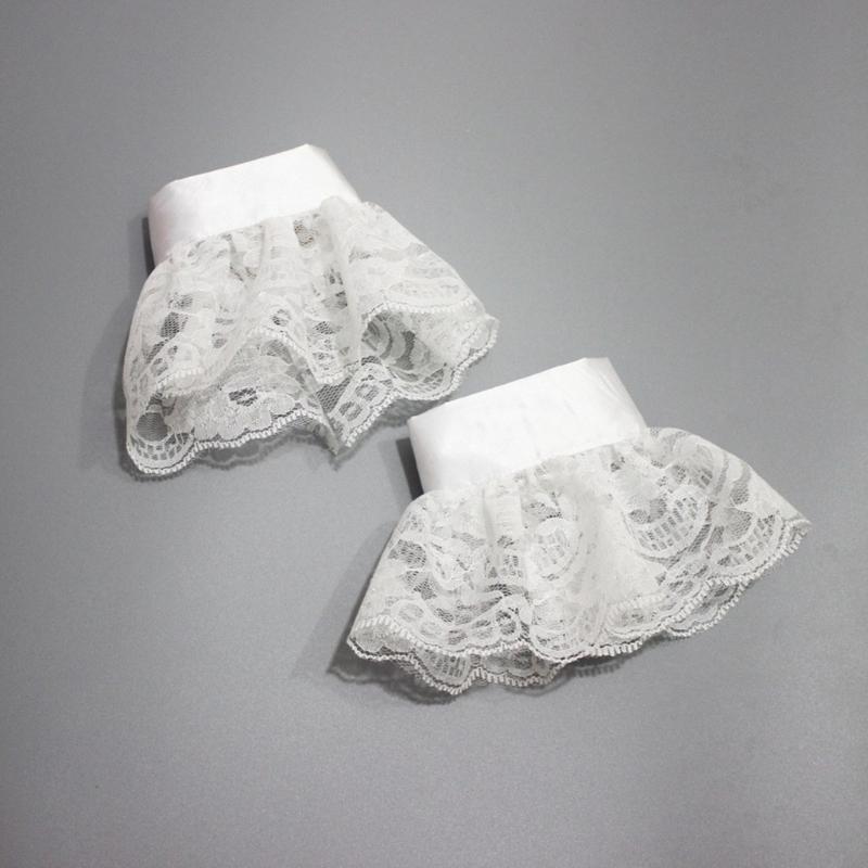 Декоративные ложные рукава Жабо воротник для женщины Эластичные манжеты Съемный воротник Свадебное платье Шитье Манжеты