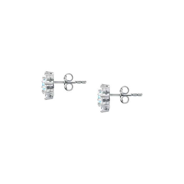 Boucles d'oreilles en argent 925/1000 recyclé et zircon - SAIW189