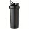 1 Pack Shaker Cup Protein Powder Shaker Cup with Metal Stirring Ball 20OZ Water Cup with Flip Lid Suitable for Outdoor Sports