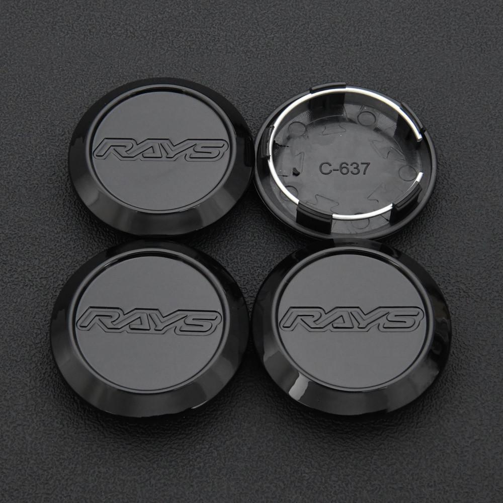 4PCS 3D Emblem RAYS Wheel Cover Cap 56MM Fit Diameter Sport Rim Cap Wheel Center Cap hub caps For RAYS G25 Rim