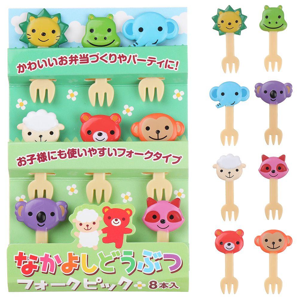 Cartoon Bento Lunches Decor Tableware Toothpick Fruit Fork Stick Cake Dessert Pick
