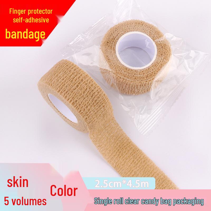Sports Finger Protector Self-Adhesive Bandage: Finger Wrap Tape & Wrist Support for Basketball/Badminton