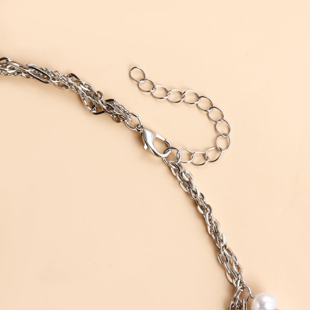 Крутое ожерелье из искусственного жемчуга, милое нерегулярное колье из искусственного жемчуга для женщин