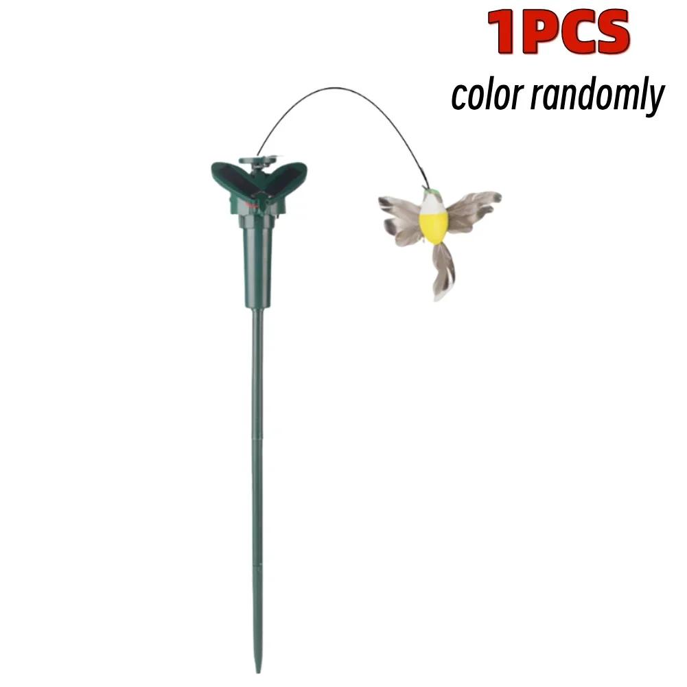 1/2/3PCS Solar Powered Flying Butterflies Auto Flying Bird Garden Dancing Fluttering Butterfly Hummingbird Yard Home Decor