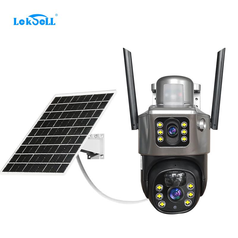 Wireless Solar-Powered Outdoor Night Vision Surveillance Camera with Low Power Consumption