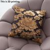 Vintage Luxury Lotus Square Pillow Covers Pattern Cushion Cover Suitable for Sofa Bedroom Car Pillow Cover