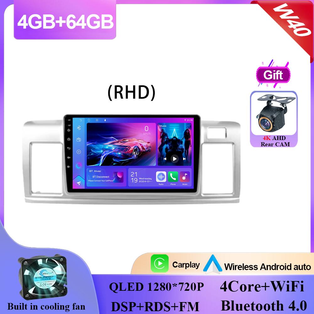 Carplay Android 14 для Toyota Raum 2 Z20 2003 - 2011 RHD Android Auto Radio Stereo Multimedia Player Navigation GPS NO 2din DVD