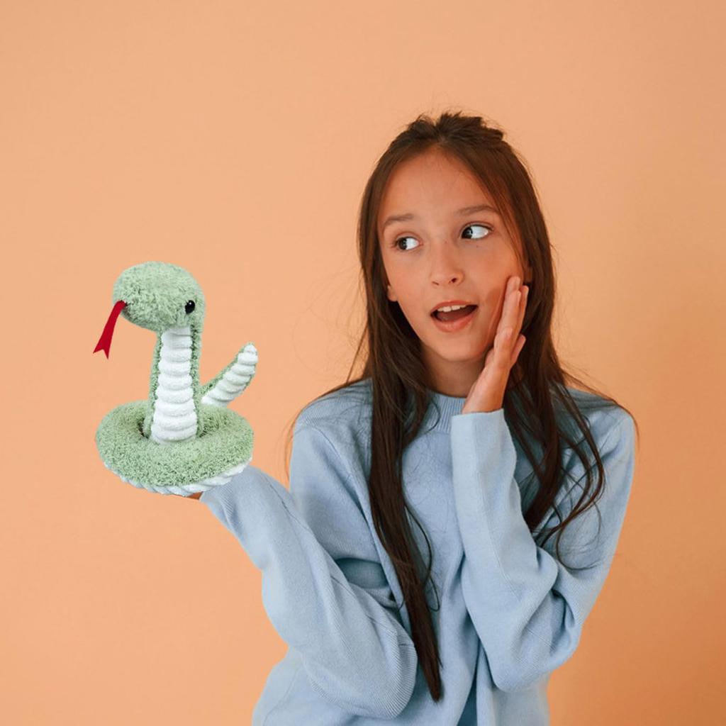 Doindute Green Plush Snake Stuffed Animal Soft Cuddly Plush Hugger Toy for Boys and Gift for Kids or 17 Inch Toy, Girls, Girlfriend,