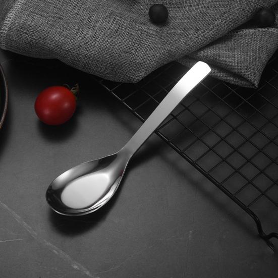 Суповая ложка из нержавеющей стали с глубокой головкой, зеркальная полировка, ложка для десерта, прочная столовая посуда для дома