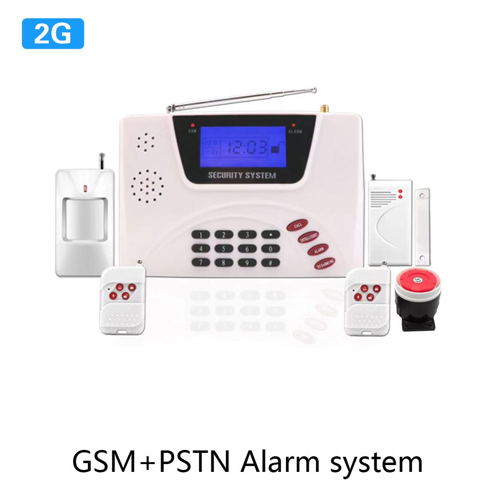 1Set Dual Antenna Alarm System 2G GSM Telephone Cable 99 Wireless 4 Wire Remote Control Support Infrared Sensor Door Open Alarm