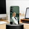 Чехол для телефона с Эммой Стоун для Samsung S25, S24, S21, S22, S23, S30, Ultra, S20, Plus, Fe, Мягкий силиконовый черный чехол