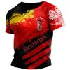 Germany Flag Pattern T-Shirt For Men Football Jerseys 3D Printed Tees Casual Unisex Short Sleeve Round Neck Tops Sports T Shirts