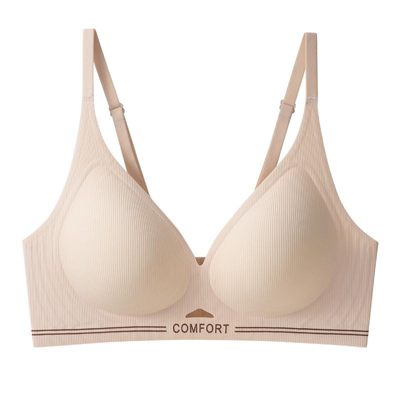 Traceless ultra-thin underwear, women's big breasts show small breasts, gather and close sub-breasts, anti-sagging, no steel ring bra.