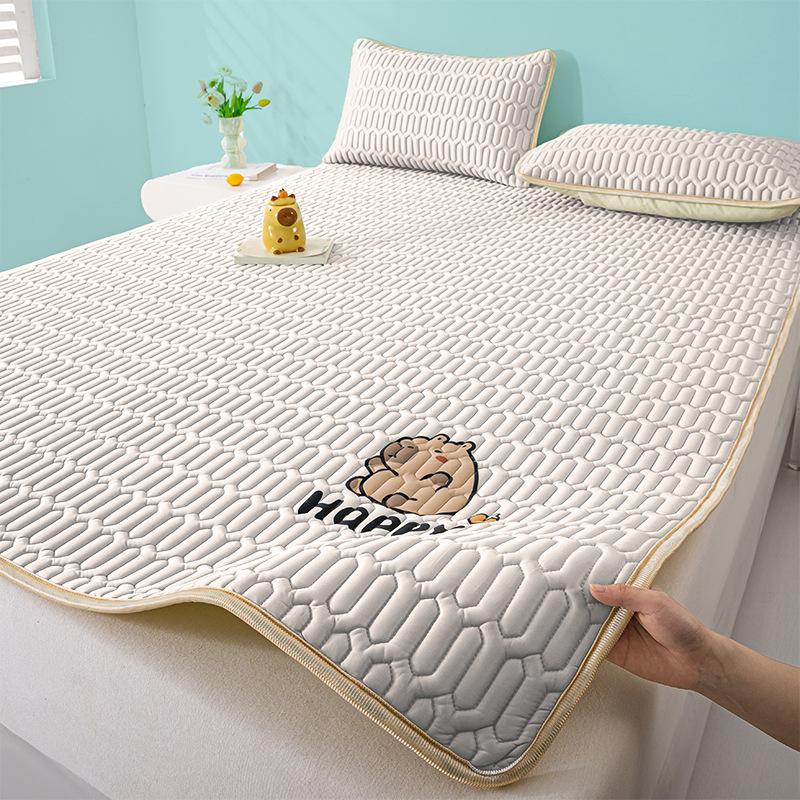 Охлаждающий коврик из латекса, коврик из ледяного шелка, охлаждающий коврик для матраса, охлаждающий коврик для студенческого общежития, напольный коврик, детский, моющийся матрас из ледяного шелка