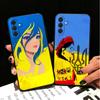 Blue Yellow Ukrainian Girl Soft Phone Case for Samsung A17 A37 A57 A16 A26 A36 A56 A15 A25 A35 A55 A14 A24 A34 A54 A13 A23 A33 A