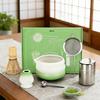 6-Piece Ceramic Matcha Tea Set: Japanese Bowl, Tea Whisk, and Gift Box