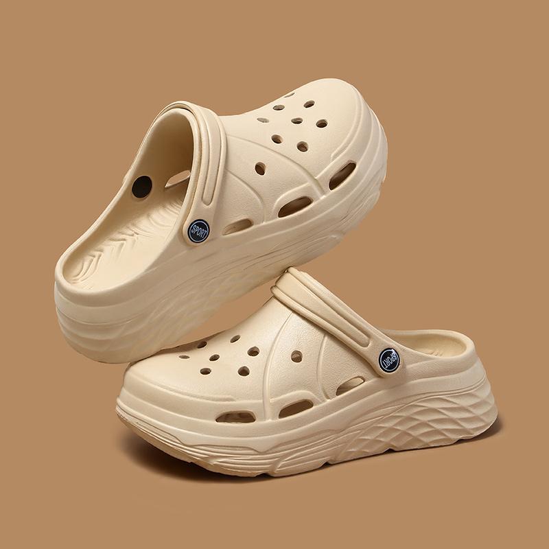 Женские модные босоножки на платформе, лето 2025, открытые спортивные сабо Eva, садовая обувь для женщин, толстая подошва, нескользящие пляжные сандалии