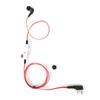 2 Way Earphone PTT Mic 2 Pin Walkie Talkie Earphones Noodle Headphone Cord for Kenwood Baofeng