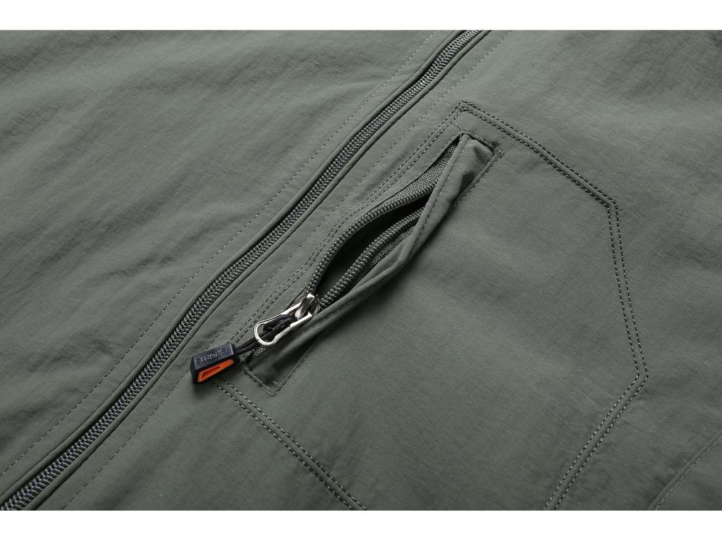 Мужская ветровка средней длины - Весна/Осень, Легкая, Повседневная для улицы, С несколькими карманами, Большого размера