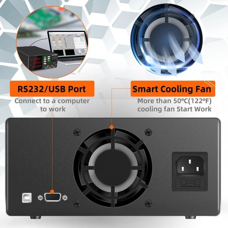 Новый программируемый лабораторный источник питания постоянного тока ЕС, регулируемый, 30 В, 10 А, 5 А, настольный источник питания, 4 комплекта функций хранения