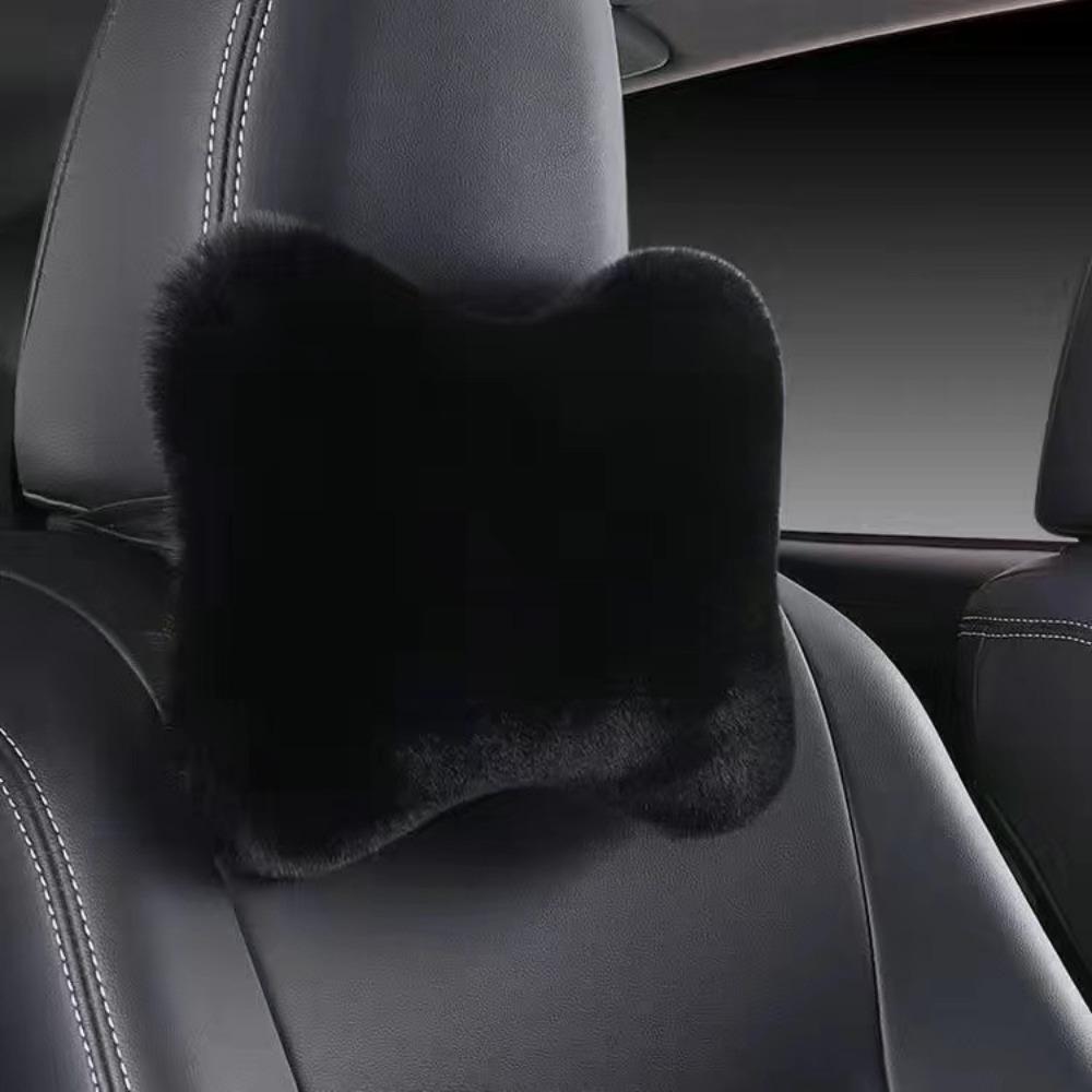 Soft Foam Car Headrest Pillow Plush Cushion Neck Rest Pillow Lumbar Pillow  SUVs Trucks Buses