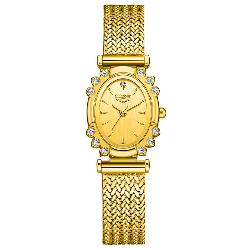LIGE 2025 Новые женские часы Простые Модные Водонепроницаемые Кварцевые Женские Часы Ультратонкие Сетчатые Женские Часы-Браслет