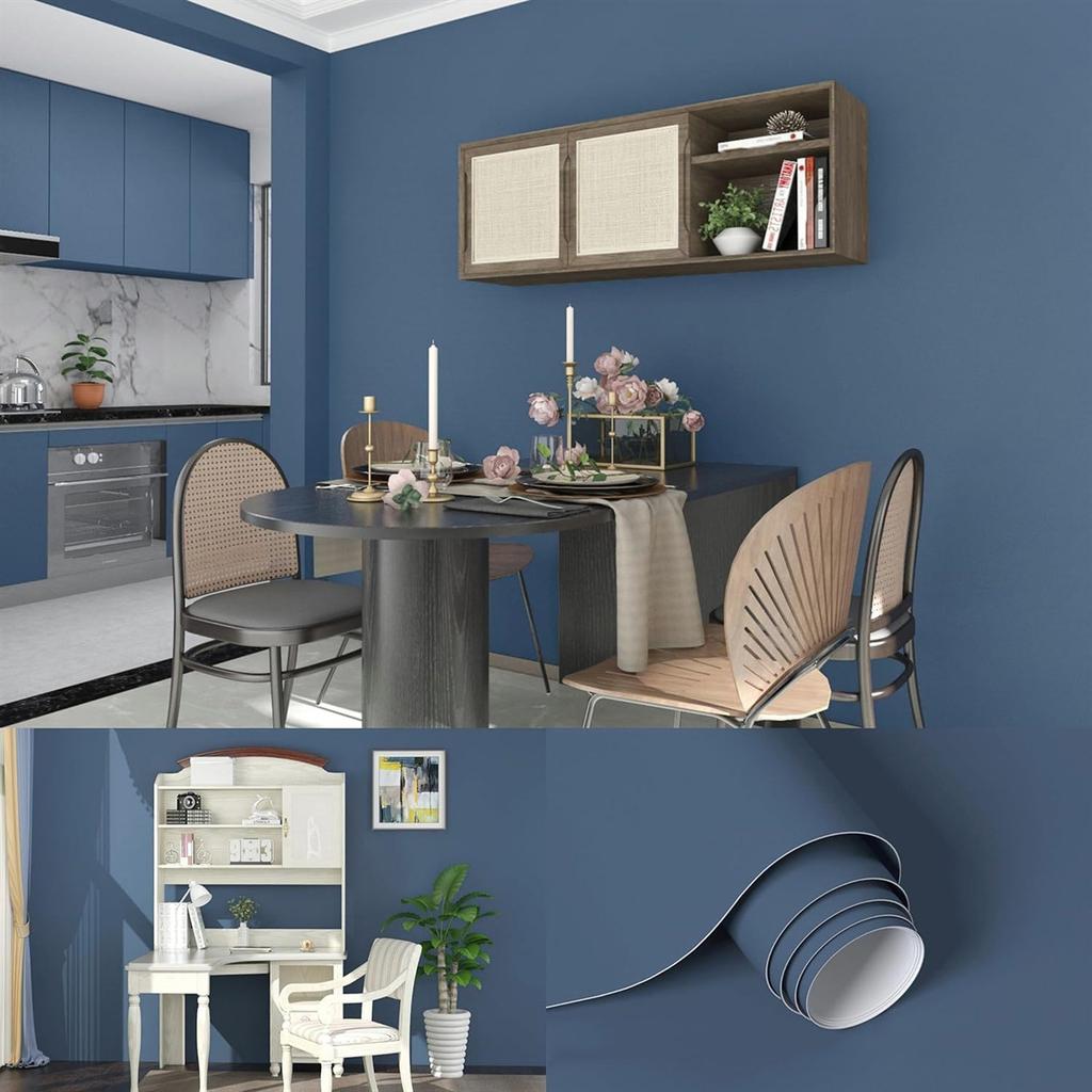 40см Самоклеящаяся Ремонт Дома Шкаф Кухня Водонепроницаемые Наклейки на Стену ПВХ Утолщенные Сделай Сам Однотонные Обои