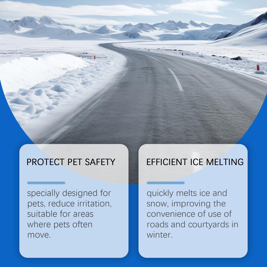 Pet Safe Ice Melting Suitable For Concrete Ice Melting Pet Friendly For Snow Removal & Icing Portable Bag,100g