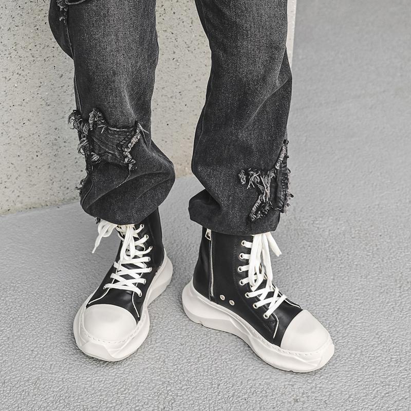 Уличная нескользящая и износостойкая рабочая обувь, модные и повседневные ботильоны на толстой подошве, высококачественные мужские замшевые ботинки для хайкинга