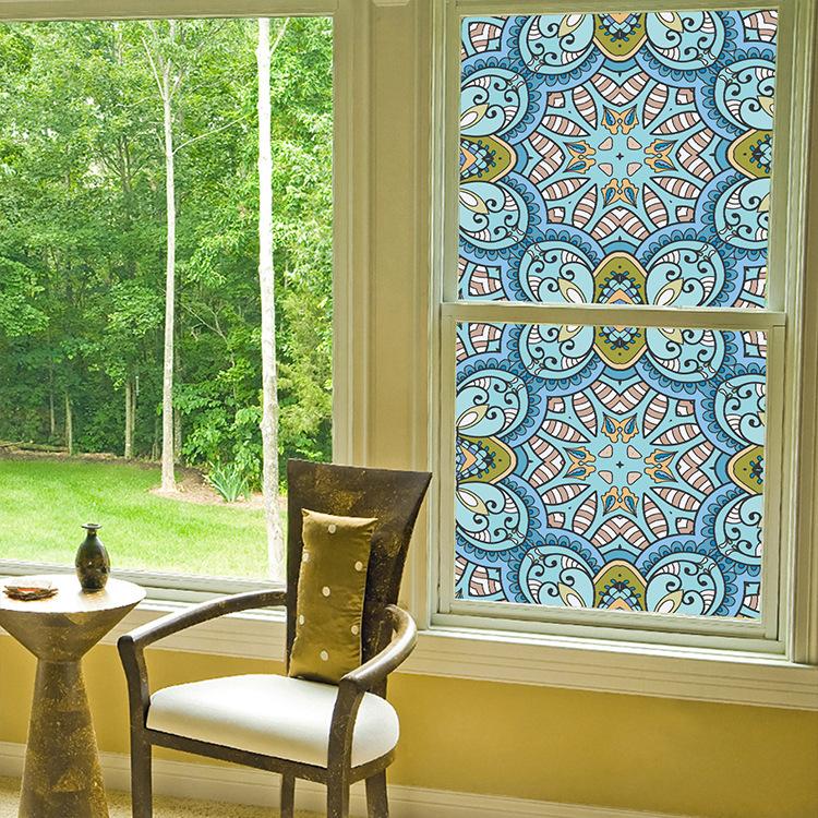 Оконная пленка для конфиденциальности, статическая липкая неклейкая пленка, витражная виниловая пленка, солнцезащитная наклейка на окно, украшение
