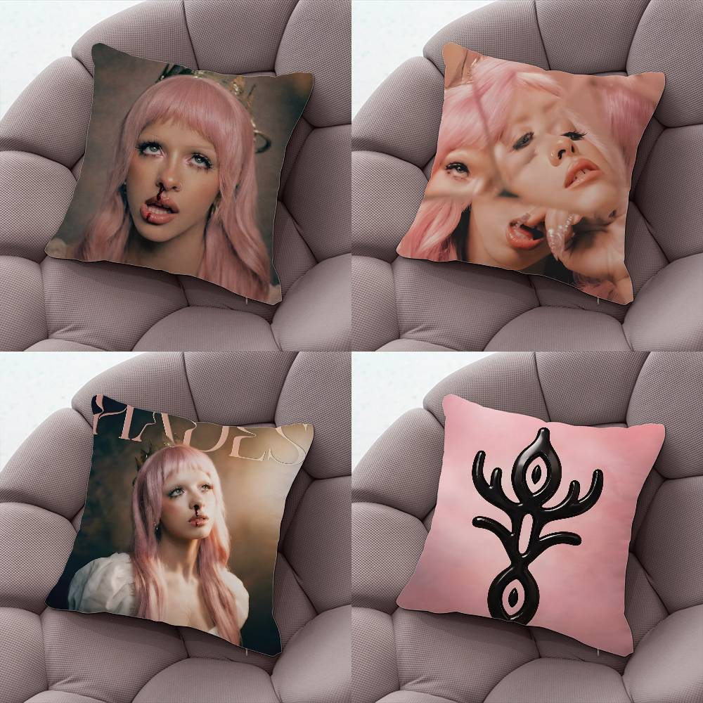 MMelanie Martinez HADES Pillow Case Plush Fabric Soft DoubleSided Printed Sofa Warm Winter Home Gift Cushion Cover