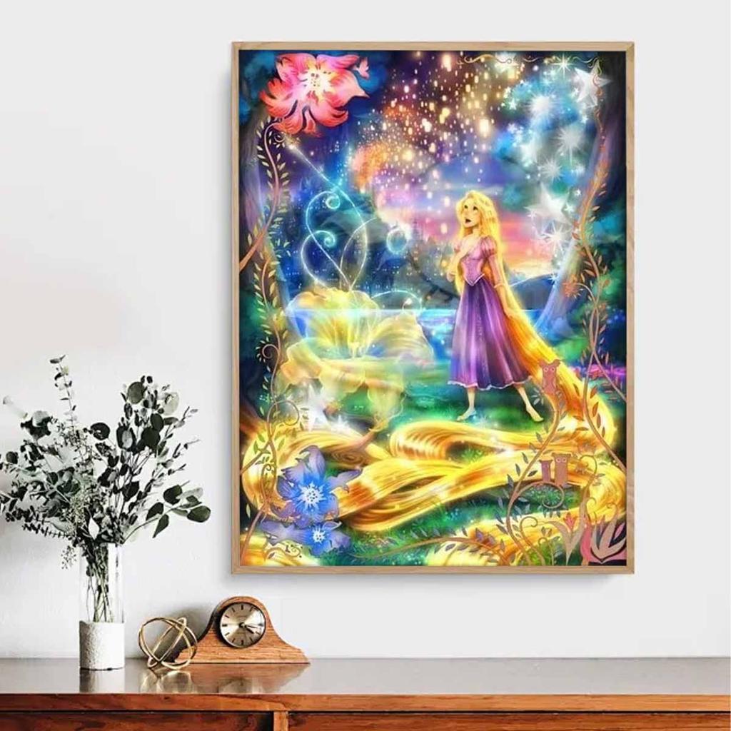 5D Diy Diamond Painting The Beautiful Rapunzel Full Drill Rhinestones Mosaic Embroidery Handmade Products Home Decor Gift