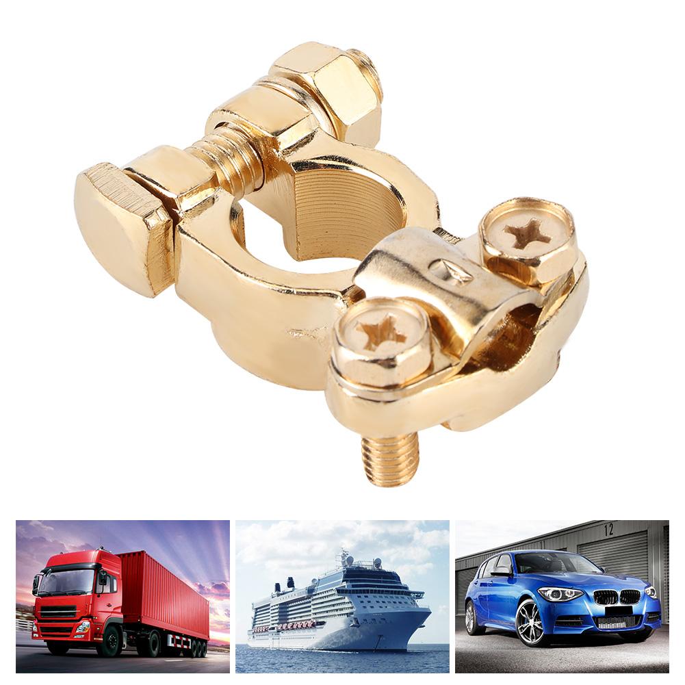 Клемма аккумулятора 17-18,5 Чистая латунь для автомобиля грузовика Болт Положительный и Отрицательный полюс