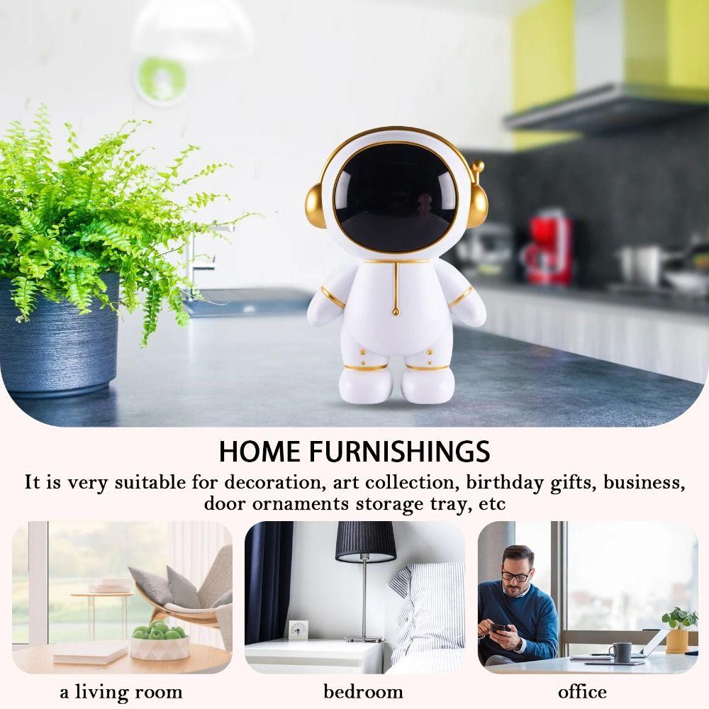 Night Lamp Astronaut Piggy Bank Large Capacity Collection Ornament Adults/Girls/Boy