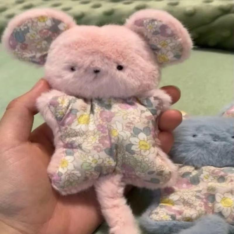 Cartoon Animal Doll Desktop Plush Toy Super Cute Mouse Bean Bag Wrist Pad Comfort Soft Plush Toy Stress Relief Doll Gift