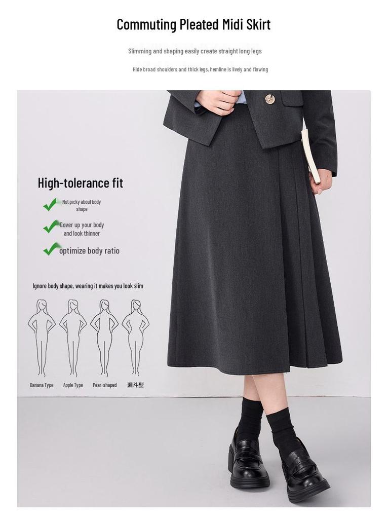 Женский маленький короткий пиджак-блейзер и юбка - Весна/Осень 2025, Профессиональная формальная одежда