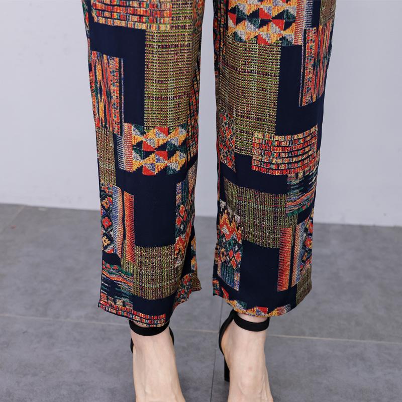 Летние комплекты из двух предметов для женщин. Комплекты из топов и широких брюк. Повседневные женские блузки.