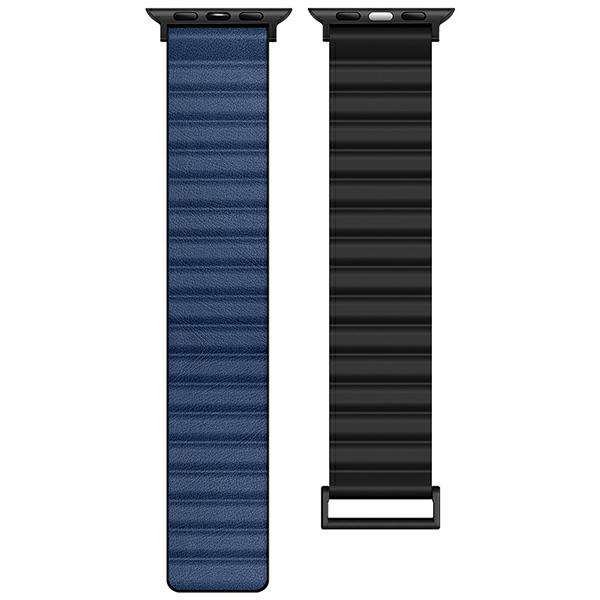 Magnetyczny Pasek Beline Pro Do Apple Watch 42/44/45/49Mm Czarno/Niebieski