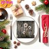 20 шт. одноразовых салфеток с рисунком коры, для вечеринок и ежедневного использования, для украшения стола на День благодарения, осень, Рождество