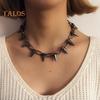 Spike Choker for Women Men Goth Punk Necklace Metal Spike Chain Choker Rock Night Club Rivet Jewelry