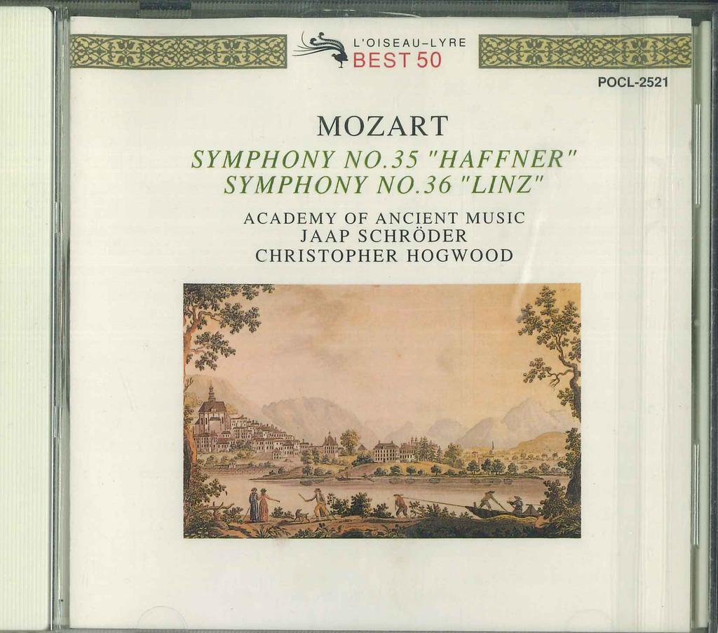 CD HOGWOOD, SCHRODER, ACADEMY OF ANCIE - Mozart : Symphonies Nos.35 "haffner POCL2521 DECCA 1991 Japan Classical Used