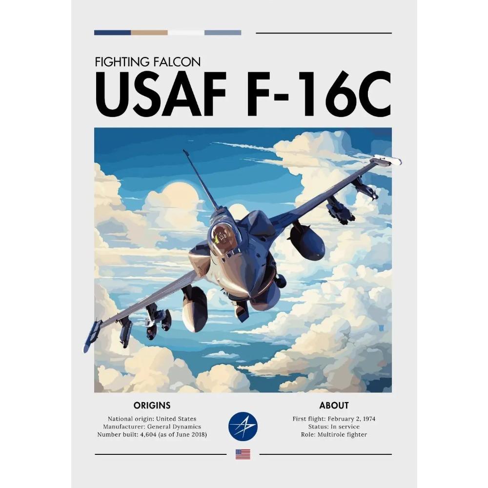 Крутой сверхзвуковой истребитель, плакат, принты самолетов ВВС, многоцелевой истребитель, холст, настенное искусство, картина, декор для дома, комнаты