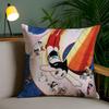 M-Mighty A-Atom Pillow Case Home Dorm Chair Back Short Plush Double-sided Printing Office Nap Time Cushion Cover