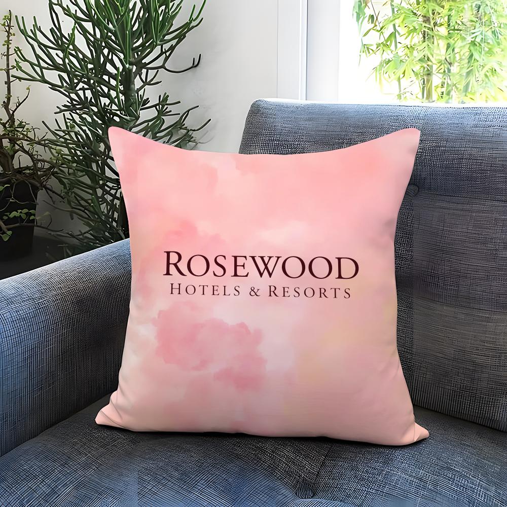 Fashion Rrosewood Hoteleer Cushion Cover Comfortable Reversible Pillow Cover Ideal for Car Sofa Bedroom Beyond