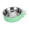 POPETPOP Подвеска для миски для питомца Фиксированный размер Посуда для питомца Кормушка Миска для воды для кошек собак кроликов мелких животных Посуда (С, Зеленый)