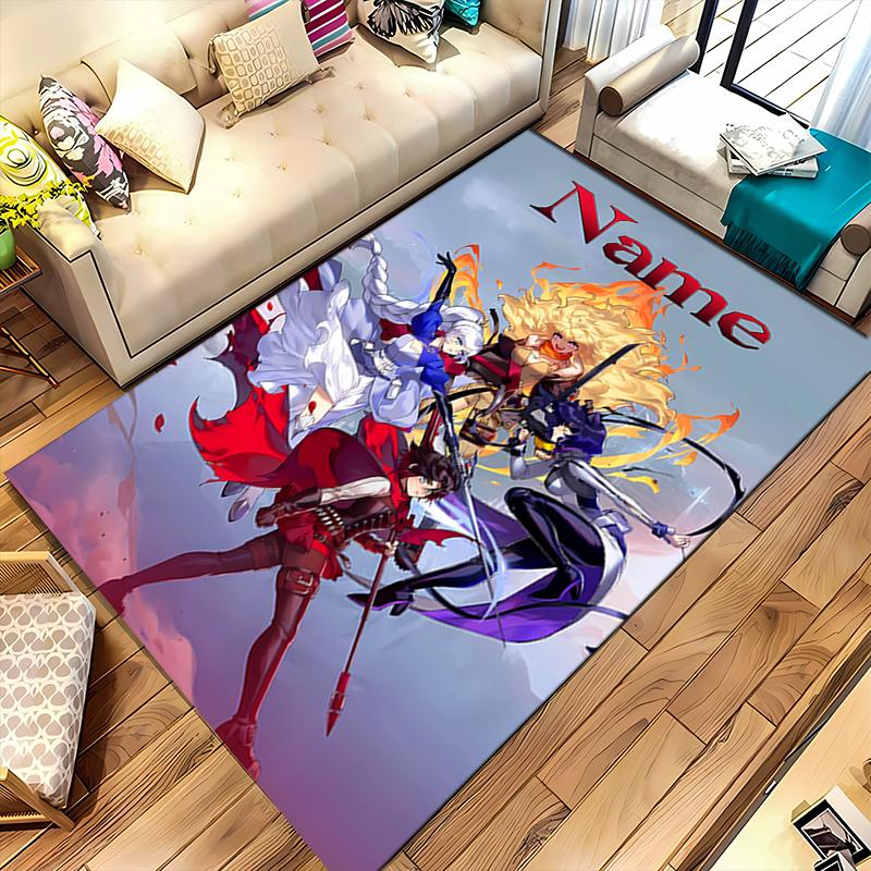 Custom personalization RWBY Volume Area Rug - Perfect For Kitchen, Bathroom,Laundry Room Decor Large Size Available,Gift All Seasons