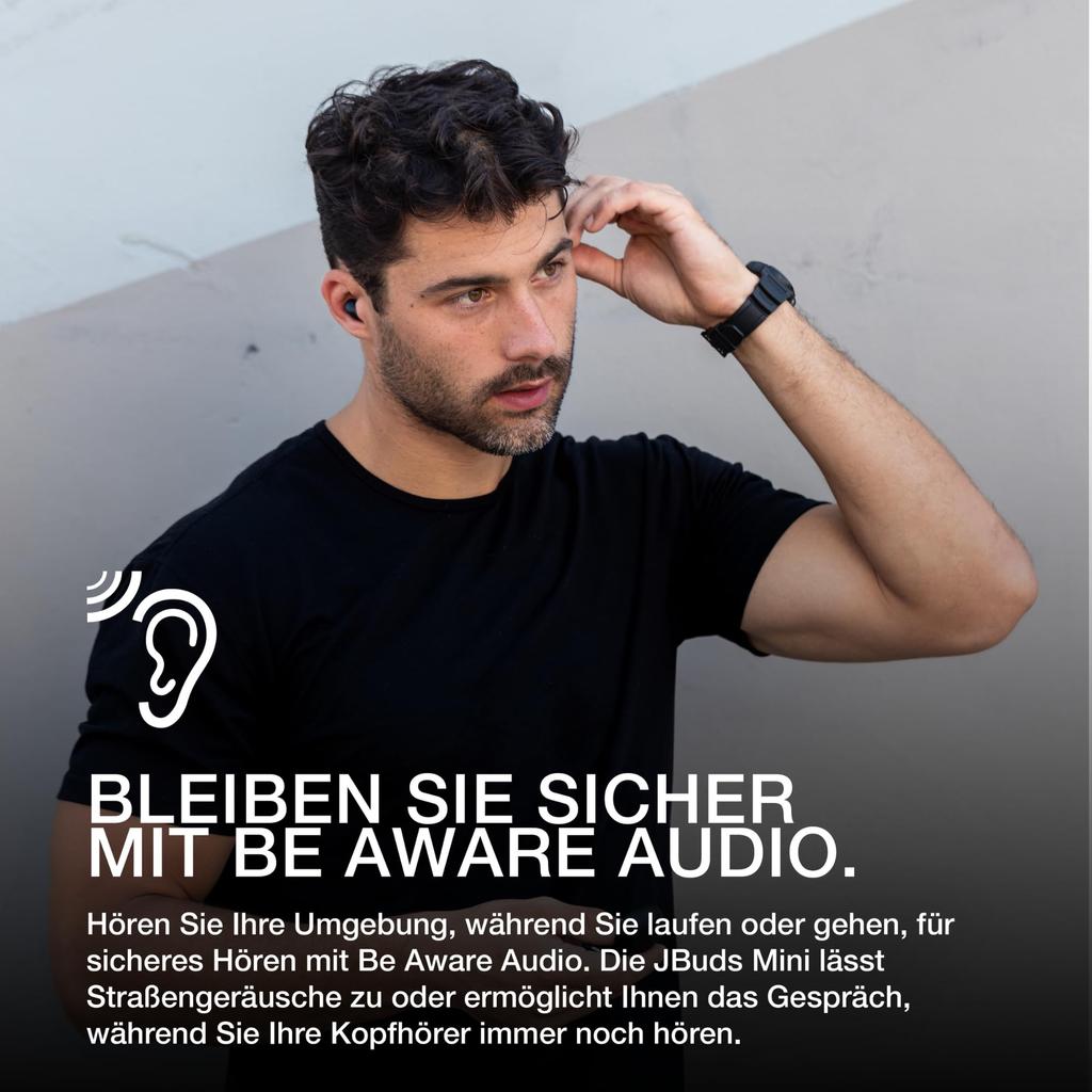 Беспроводные наушники JLab JBuds Mini Удобная посадка для маленьких ушей Удивительно маленький размер, но много функций Удобно носить с собой на связке ключей